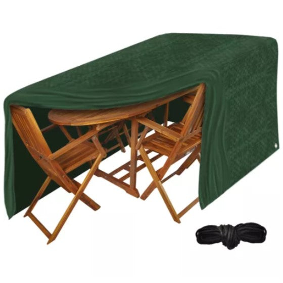 Husa pentru masa si scaune, Zola®, prindere prin snur, rezistenta la soara si umezeala, 100g/m2, 100x180x240 cm Husa pentru masa si scaune, Zola®, prindere prin snur, rezistenta la soara si umezeala, 100g/m2, 100x180x240 cm